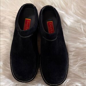 Cole Haan Women Black Suede Loafers